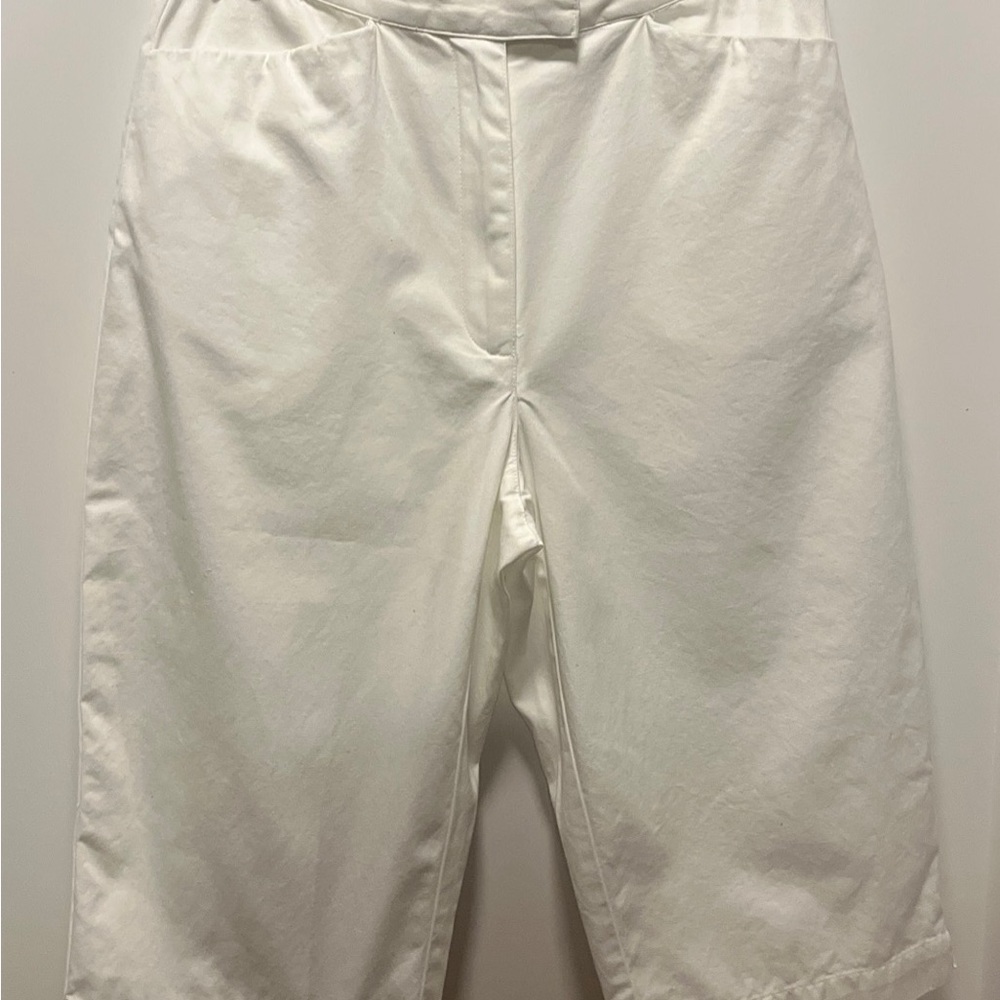 Women's Talbots 4P 4 P Small Petite Shorts Khakis Chino Bermuda White Perfect